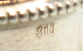 800 Silver Hallmark Example #3