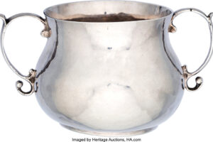 Circa 1670 Silver Caudle Cup